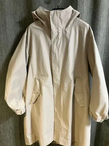 무인양품 신사 발수 후드 코트