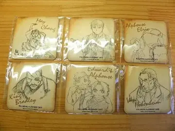 강철의 연금술사 하가렌 아니파라 카페 코스터 6장 묶음 판매 *로이 에드