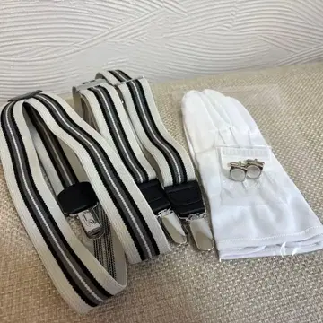 결혼식 신랑 잡화 세트 (서스펜더 & 커프스 & 그로브)