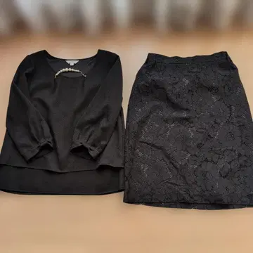 셋업 티셔츠 & 레이스 스커트 9호