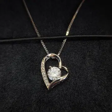 오픈 하트 목걸이 실버925