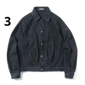 오라리 SELVEDGE FADED LIGHT DENIM BLOUSON