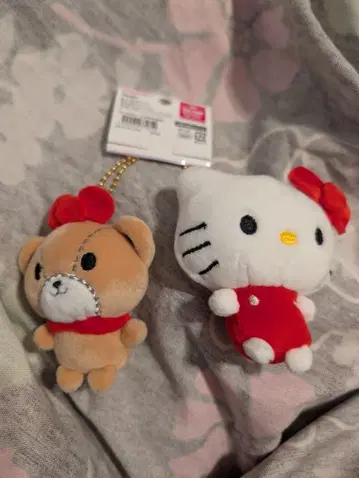 택 포함 새상품 니코누이 헬로키티 타이니참 곰 쿠마 웅 키링