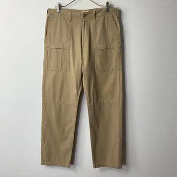 00s goodenough 워크 팬츠 L 트윌 코튼 베이지 일본제