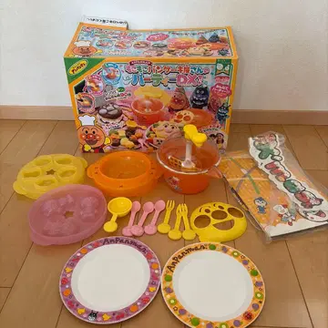 최종 가격 인하! 호빵맨 복슬복슬 팬케이크 가게 파티 DX 세트