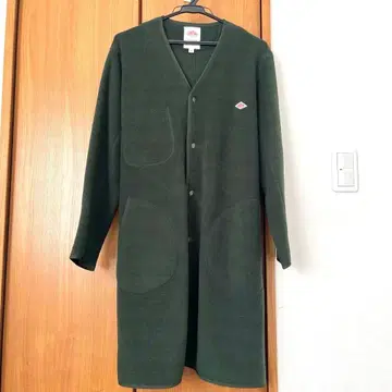 단톤 플리스 롱 가디건 그린