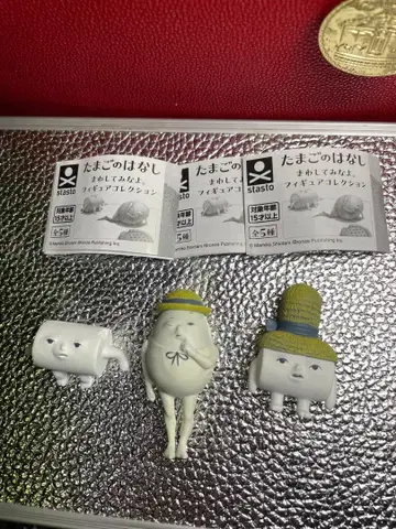 달걀 이야기 돌려봐요 피규어 컬렉션 가챠 3종 세트