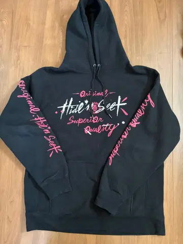 텐더 로인 HIDE AND SEEK 블랙 후드티