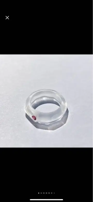 Takahiro Omori 루비 수정 무광 반지