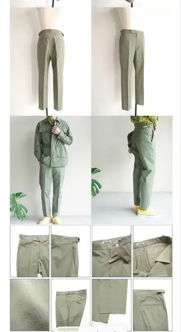 AURALEE 워시드 핀스 립스탑 슬랙스 그레이