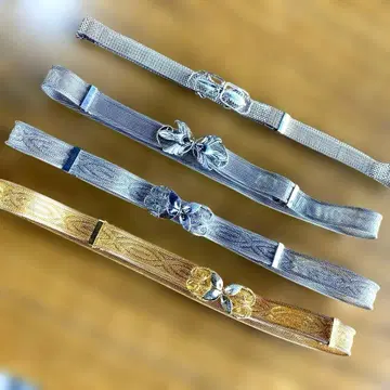 앤티크 조정 가능 메쉬 벨트 세트