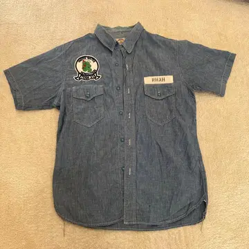 리얼 맥코이 반팔 샴브레이 셔츠 커스텀