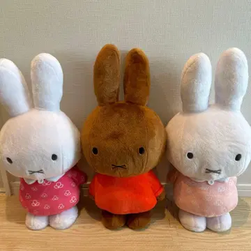 miffy 봉제 인형 3개 세트 미피&멜라니 인형뽑기 경품 크레인