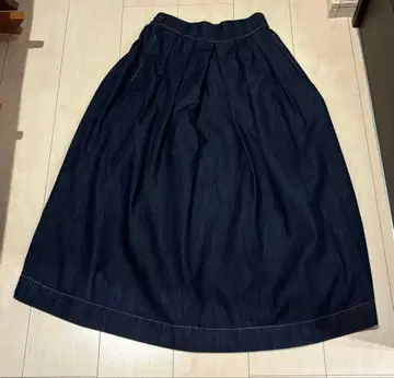 [ 새상품급 ] Calen h. 데님 롱 스커트 면 100% 프리