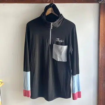 댄스 위드 드래곤 DWG Y2K 드래곤 자수 하프 지퍼 갸루 남자