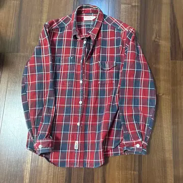 트로피 클로징 체크 셔츠