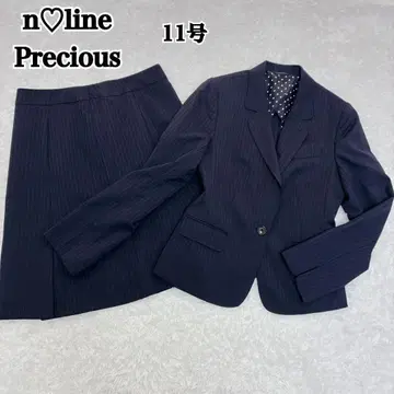 n line Precious 백 오픈 스트라이프 네이비 11호 비즈니스