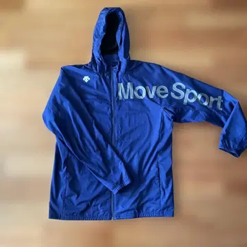 DESCENTE 후드 부착 풀 집업 후드티 자켓 O