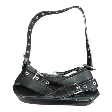 [컨디션 최상] ZARA 펑크 숄더백 블랙 벨트 디자인 기믹