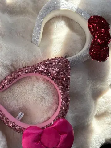 유니버셜 키티 스팽글 머리띠 2개 세트