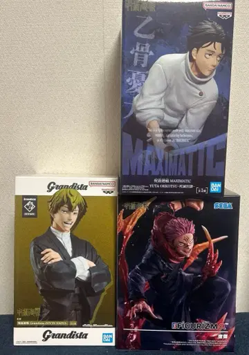 주술회전 젠인 나오야 & 스쿠나 & 옷코츠 유타 피규어 3세트