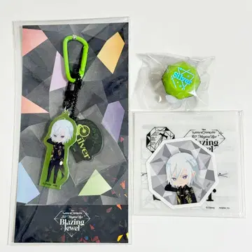 새상품 트위스테 브레이징 주얼 실버 아크릴 참 반지 라이트