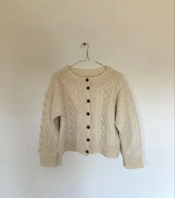 jantzen 구제 의류 빈티지 케이블 니트 가디건