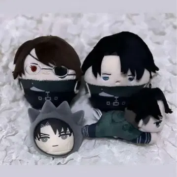 진격의 거인 리바이 한지 만주 후와코로링 마스코트 키링