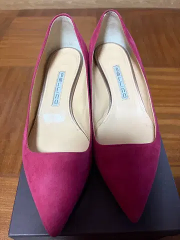 PELLICO 스웨이드 청키힐 펌프스 37