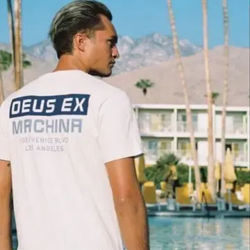 DEUS Sonny Tee M 빈티지 화이트