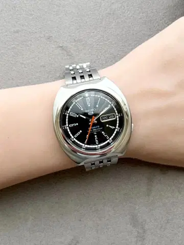 OH 완료 세이코 5 스포츠 아라비아 인덱스 데이데이트 정품 브레스 AT