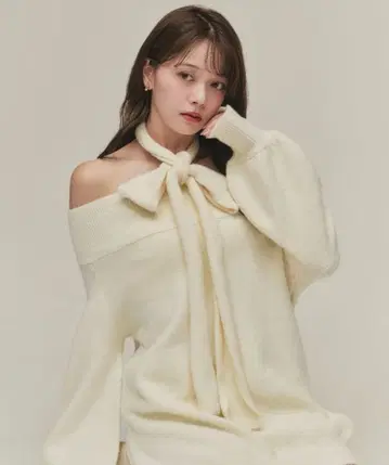 fupel 멀티웨이 초커 루즈 오프숄더 니트