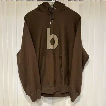 blurhms 로고 후드티 브라운