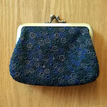 미사용 미나 페르호넨 skyful 자수 가마구치 파우치 동전 지갑