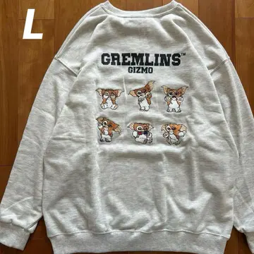 새상품 기즈모 백 프린트 L 쭈리 트레이닝복 그렘린 자수 긴팔