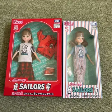 리카짱 제일복권 세일러즈 라스트 원 빨간색 바시티 자켓 스타일 오버롤