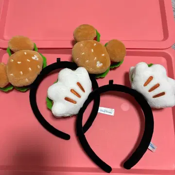 디즈니 햄버거 머리띠 2개 세트
