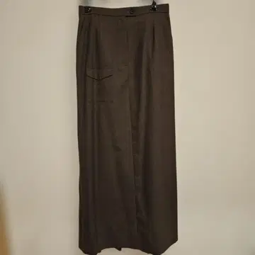 ASPESI 브라운 플리츠 롱 스커트