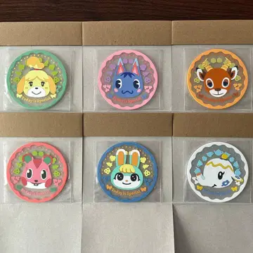 동물의 숲 클리어 러버 코스터 6종 세트