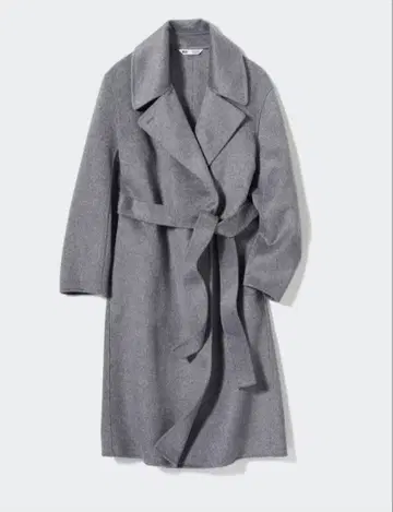 할인 유니클로 C 더블 페이스 랩 코트 XL