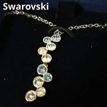 반짝이는 스와로브스키 목걸이 컬러풀 블루 계열 피델리티 미사용