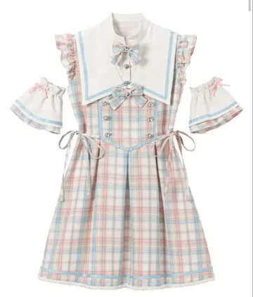 DearMyLove 별도 소매 부착 변형 세일러 원피스