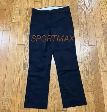 택 포함 SPORTMAX [미착용 새상품] 블랙 슬랙스 사이즈 36