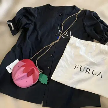 훌라 딸기 파우치 백