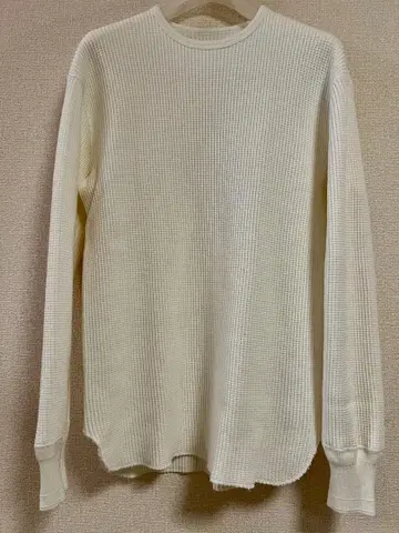 컨디션 최상 PHIGVEL Heavy Waffle Top Ivory 36