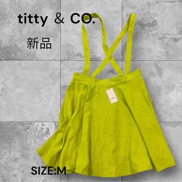 e1169 titty&CO. 새상품 5,775엔 서스펜더 포함 스커트 M