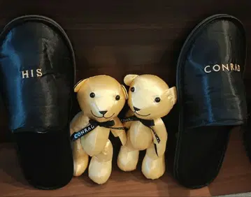 콘래드 베어 세트+슬리퍼 콘래드 호텔 마카오