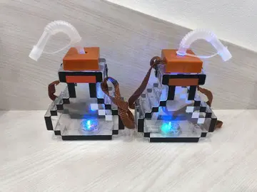 마인크래프트풍 포션 픽셀 보틀 2개 세트 빛나는 보틀