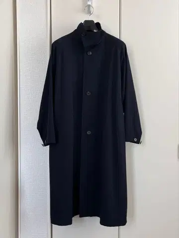 [ 재고 소량 사이즈 ] CABaN 울 개버딘 스탠드 카라 코트 XS