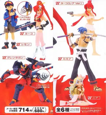 새상품 총 6종 코나미 피규어 컬렉션 천원돌파 그렌라간 Vol.1